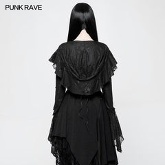 WY-886 Gothic Decadent Short Coat Lace Mesh Shrug Bolero?-??Punk Rave Clothing