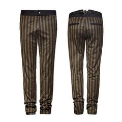 K-271 Rugged Stripes High Grade Suit Elegant Gothic Pants?-??Punk Rave Clothing