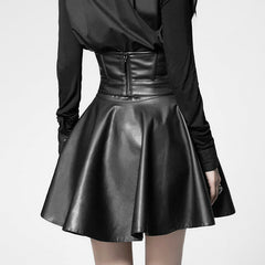 PS-010 Punk Center Front Drawstring Belt Leather Waistband For Women?-??Punk Rave Clothing