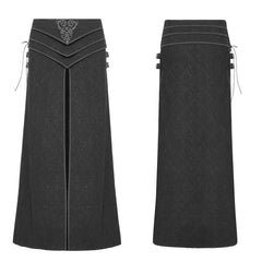 WQ-371 Retro Jacquard Embroidery Mens Gothic Skirt?-??Punk Rave Clothing
