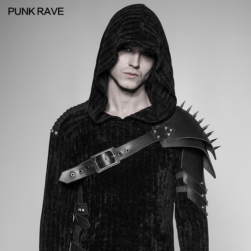 WS-276 Powerful Punk Accessories Cone Nail Leather Armor?-??Punk Rave Clothing