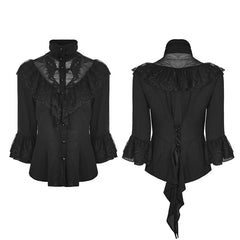 WY-830 Gothic Phoenix Tail Three-Quarter Sleeves Shirt For Women?-??Punk Rave Clothing