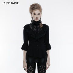 WY-830 Gothic Phoenix Tail Three-Quarter Sleeves Shirt For Women?-??Punk Rave Clothing