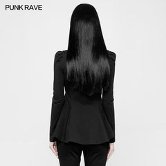 OT-521 Gothic Daily Spider Web Irregular T-shirt For Women?-??Punk Rave Clothing