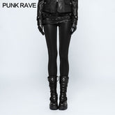 K-306 Skinny Thin Strapped Punk Pants Leather Leggings With Loops?-??Punk Rave Clothing