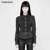 WY-883 Vintage Military Uniform Punk Shirt For Women?-??Punk Rave Clothing