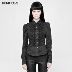 WY-883 Vintage Military Uniform Punk Shirt For Women?-??Punk Rave Clothing