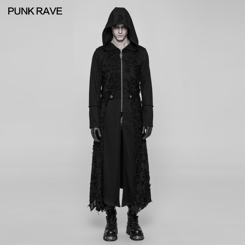 WY-911 Diablo Assassin Decadent Punk Hooded Coat With Zipper?-??Punk Rave Clothing