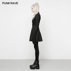 OYQ-016 Punk Suede Personality High Waisted Suspender Skirt For Girls?-??Punk Rave Clothing