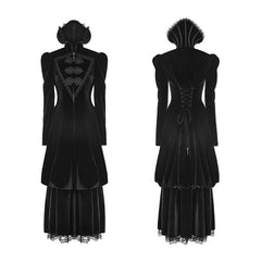 WY-895 Gorgeous Victorian Royal Vintage Layered Gothic Coat With Stand Collar?-??Punk Rave Clothing