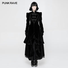 WY-895 Gorgeous Victorian Royal Vintage Layered Gothic Coat With Stand Collar?-??Punk Rave Clothing