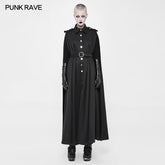 WY-885 Punk Long Military Uniform Woolen Cloak Coat For Women?-??Punk Rave Clothing
