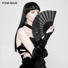 WS-265 Gothic black Phoenix Velvet Gloves Vintage Armwarmers Accessories?-??Punk Rave Clothing