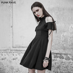 OPQ-313 Gothic Astrology Series Moon Magic Halter Neck Dress?-??Punk Rave Clothing