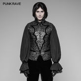 WY-923 Alchemist Gothic Waistcoat Imtation Metal Jacquard Vest?-??Punk Rave Clothing