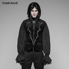 WY-948 Alchemist Gothic Waistcoat Vampire Bat Velvet Vest?-??Punk Rave Clothing