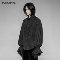 WY-924 Vampire Dracula Batwing Gothic Shirt With Lantern Sleeves?-??Punk Rave Clothing