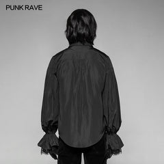 WY-924 Vampire Dracula Batwing Gothic Shirt With Lantern Sleeves?-??Punk Rave Clothing