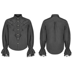 WY-924 Vampire Dracula Batwing Gothic Shirt With Lantern Sleeves?-??Punk Rave Clothing
