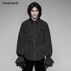 WY-924 Vampire Dracula Batwing Gothic Shirt With Lantern Sleeves?-??Punk Rave Clothing