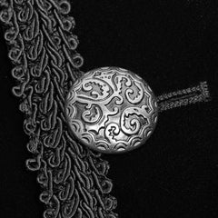 WY-950 Gothic Dark black Printed Velvet Swallowtail Coat Jacket?-??Punk Rave Clothing