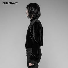 WY-926 Dracula Dark Gorgeous Vintage Velvet Gothic Shirt?-??Punk Rave Clothing