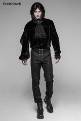 WK-341 Dracula Dark Gothic Embossing Trousers Gorgeous Straight Pants?-??Punk Rave Clothing