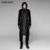 WY-936 Victorias Gorgeous Vintage Velvet Coat Stand Collar Jacket For Men?-??Punk Rave Clothing