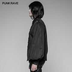 WY-914 Mens Vintage Long Sleeves Gothic Shirt With Chinese Disa Floret Design?-??Punk Rave Clothing