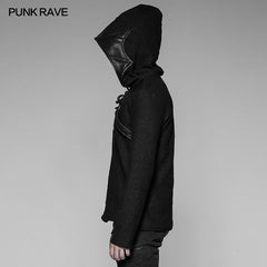 WM-044 Dark Evil Dragon Pullover Mosaic Punk Hoodies For Men?-??Punk Rave Clothing