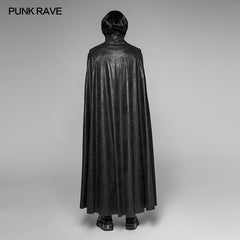 WY-934 Dracula Gorgeous Gothic Cape Cloak Embossed Velvet Long Coat?-??Punk Rave Clothing
