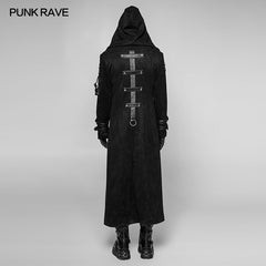 WY-933 Diablo Assassin Killer Dark Punk Hooded Long Coat Jacket For Men?-??Punk Rave Clothing