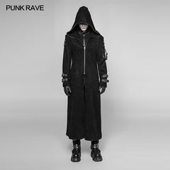 WY-933 Diablo Assassin Killer Dark Punk Hooded Long Coat Jacket For Men?-??Punk Rave Clothing