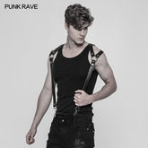 WS-272 Personality Punk Leather Cross Shoulder Strap Suspenders Accessories?-??Punk Rave Clothing