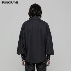 WY-848 Mens Retro Gothic Long Sleeve Shirt With Disa Floret Collar Design?-??Punk Rave Clothing
