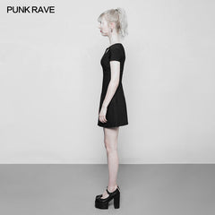 OPQ-340 Sexy Hollow A Pendulum Slim Knitted Gothic Dress?-??Punk Rave Clothing