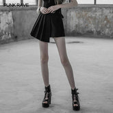 OPQ-345 Women Handsome Irregular Punk Skirt With Pleated Design?-??Punk Rave Clothing