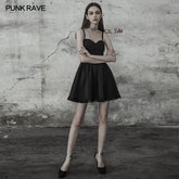 OPQ-359 Lovely Strap Ruffle Lace Tube Dress With Smocking Back Design?-??Punk Rave Clothing
