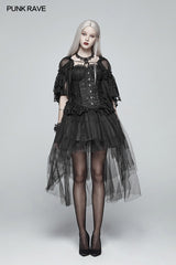 WLY-083 Lolita Transparent Lace Small Cloak With Hood?-??Punk Rave Clothing