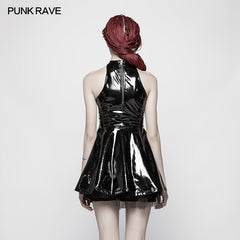 WQ-374 Sexy Punk Midnight Seduction Sleeveless Miniskirt?-??Punk Rave Clothing