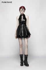 WQ-374 Sexy Punk Midnight Seduction Sleeveless Miniskirt?-??Punk Rave Clothing