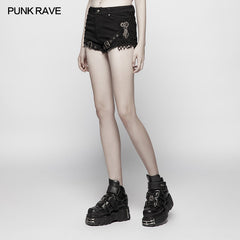 WK-350 Steam Punk Slim Fit Mesh Ultra-Shorts?-??Punk Rave Clothing