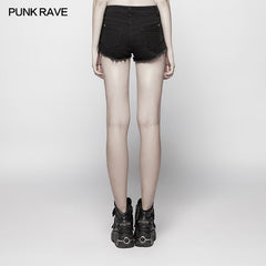 WK-350 Steam Punk Slim Fit Mesh Ultra-Shorts?-??Punk Rave Clothing