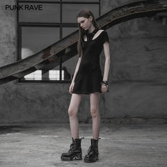 OPQ-318 Punk Rave Corn Tie Rope Knitted Dress?-??Punk Rave Clothing