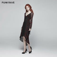 OQ-388 Gothic Goddess Classical Mid-length Dress?-??Punk Rave Clothing