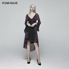 OQ-388 Gothic Goddess Classical Mid-length Dress?-??Punk Rave Clothing