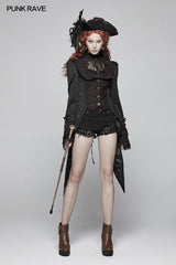 WY-988 Steampunk Puff Sleeve Shirt Short-sleeved Blouse?-??Punk Rave Clothing