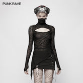 OT-554 Womens Slim Punk Translucent T-Shirt?-??Punk Rave Clothing