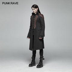 WY-997 Steampunk Mens Mid-length Coat?-??Punk Rave Clothing