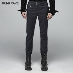 WK-358 Gentleman Punk Simple Trousers?-??Punk Rave Clothing